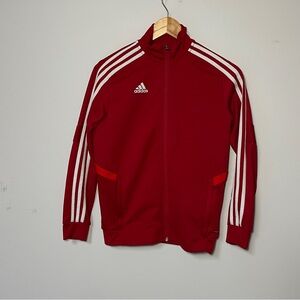 Adidas Climalite Youth Red White Zip Up Jacket size Medium